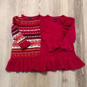 Baby gap sweater dress holiday Christmas bundle 18-24 🎁
